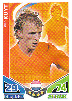 Dirk Kuyt Netherlands 2010 World Cup Match Attax #125